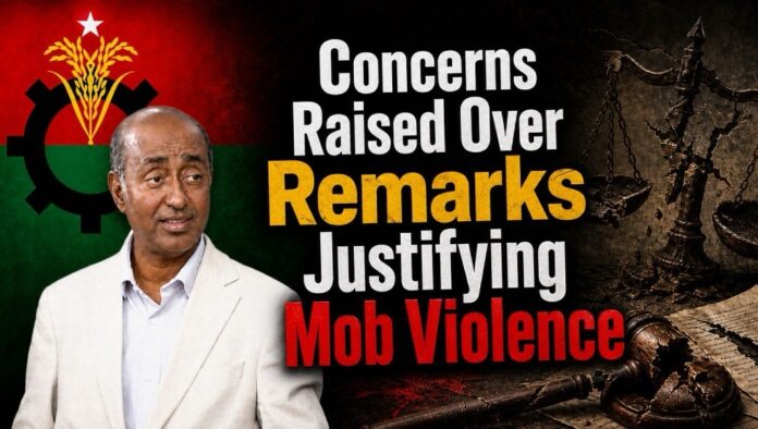 Concerns Raised Over Remarks Justifying Mob Violence